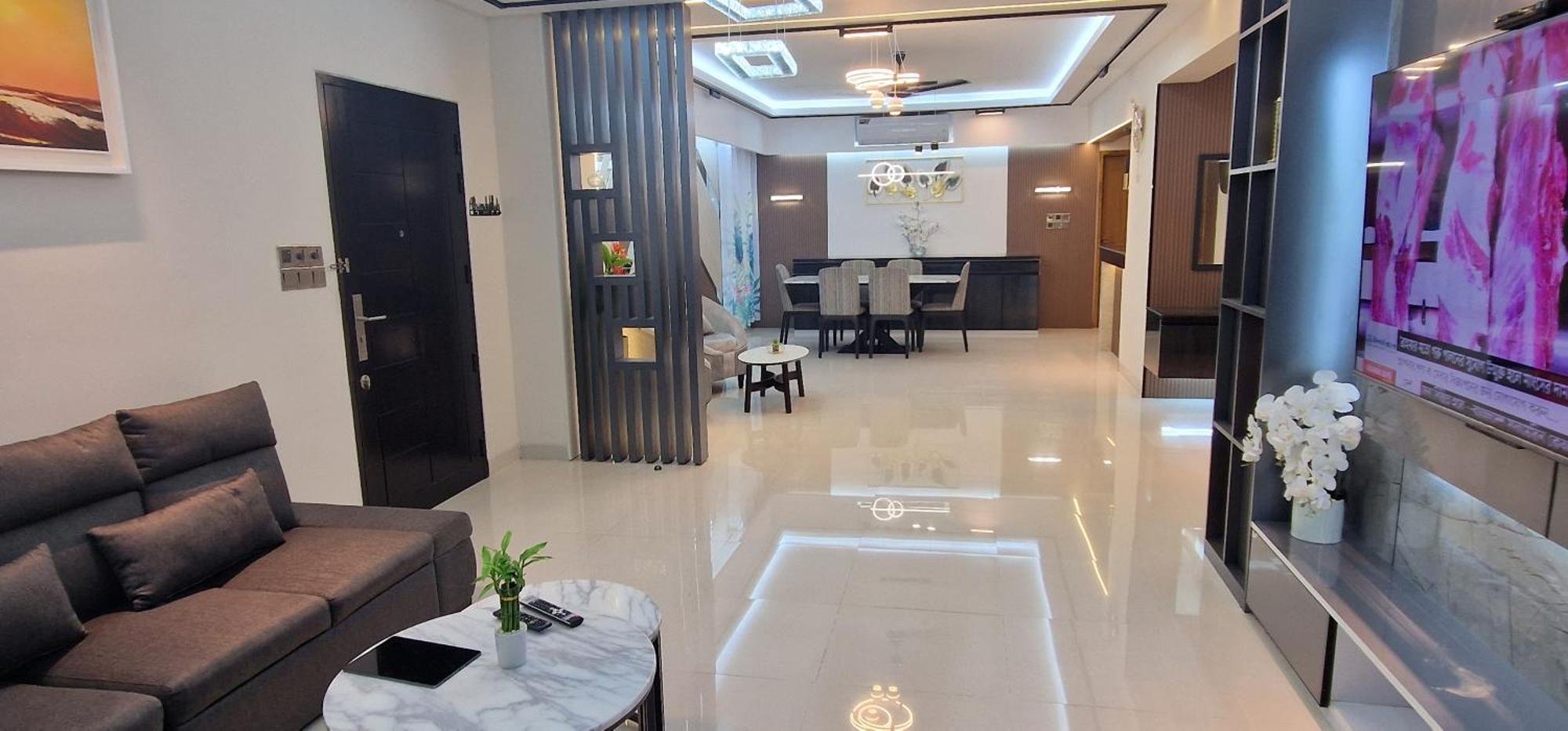 Elegant Secured Family Apartment With Open Space Dhaka Buitenkant foto